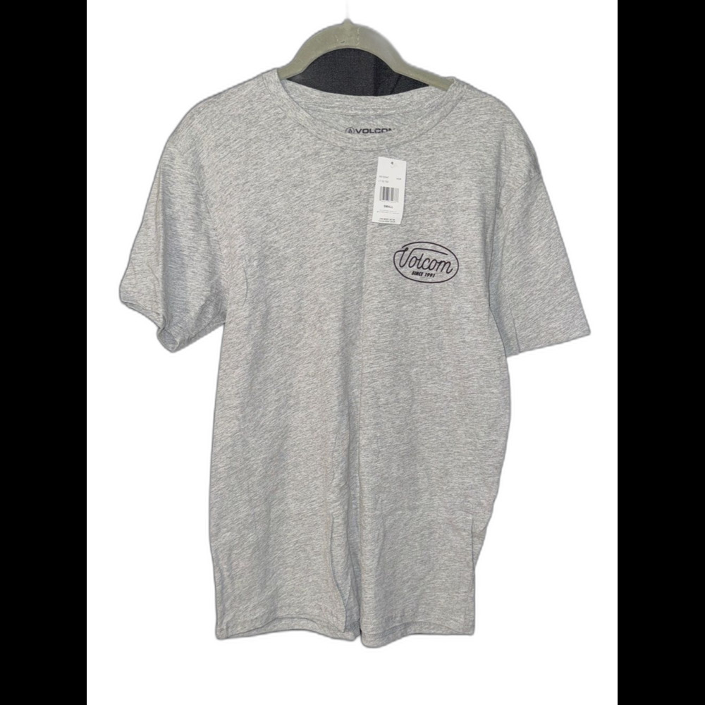 Volcom Light Gray Short Sleeve Logo Tee